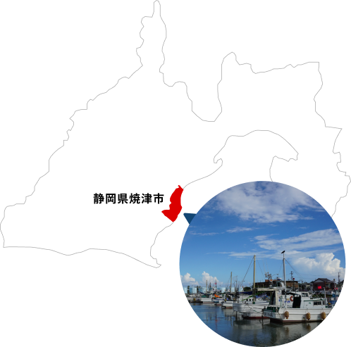 静岡県焼津市の地図